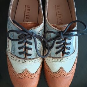 Bed Stu Women's Two-Tone Leather Oxfords